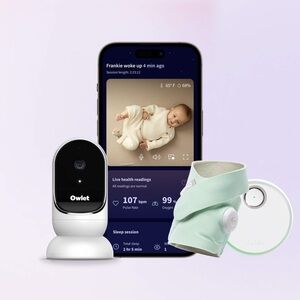 Owlet Smart Baby Monitor with Sock - Black and White